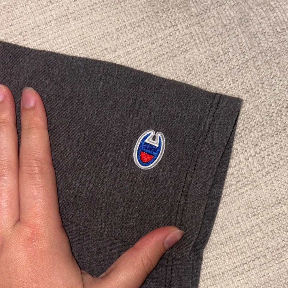 Champion Gray Tee with Iconic Logo - Picture 3 of 5